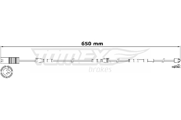 Výstražný kontakt, opotřebení obložení TOMEX Brakes